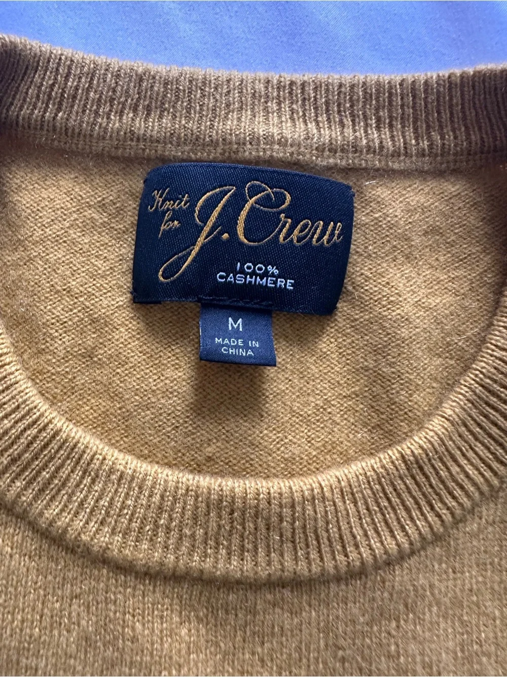 J. Crew Men’s Mustard Yellow Crewneck Sweater